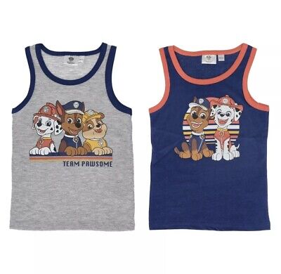 Unterhemd Jungen Paw Patrol Tanktop Unterwäsche 2er Pack 98/104 110/116