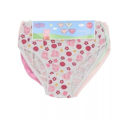 Unterwäsche Set Mädchen Peppa Wutz 6er Set Slips Unterhemden 98/104 110/116