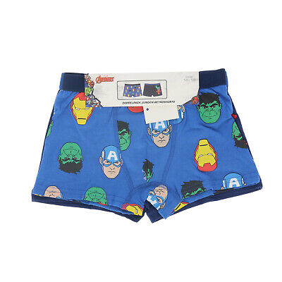 Boxershorts Jungen Marvel Avengers Unterwäsche 2er Set 122/128 134/14