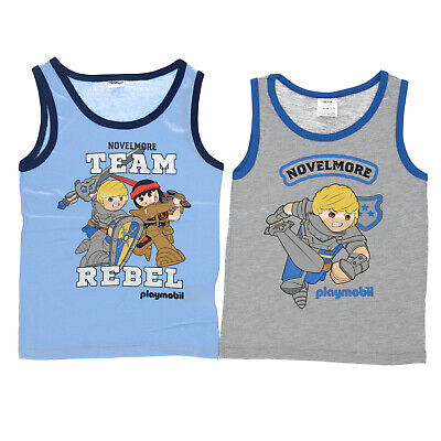 Unterhemd Jungen Playmobil Tanktop Unterwäsche 110/116 122/128