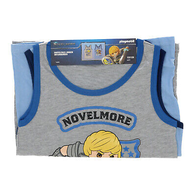 Unterhemd Jungen Playmobil Tanktop Unterwäsche 110/116 122/128